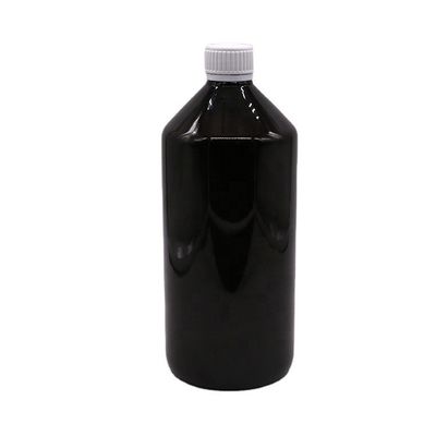 液体薬 1000ml ダークブラウン 透明性のある PET プラスチックボトル