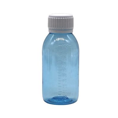 100ml 丸型 メイプル咳シロップ 液体ボトル 螺栓蓋と熱密封付き 無料サンプル