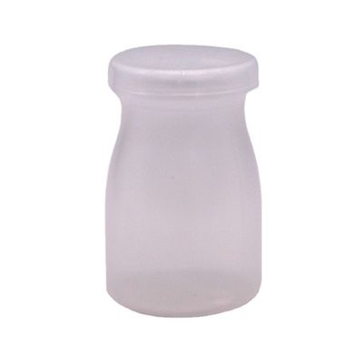 オーダーメイドロゴ 100ml PP丸いプーディングボトル 牛乳と高温に最適