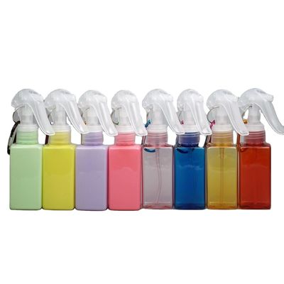 スクリーンプリント 携帯メンタルフック付き100ml PET四角形トリガースプレー瓶