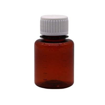 2OZ/60ml/cc PET ブラウン メディシン グレード スケール タバコオイル用液体包装ボトル