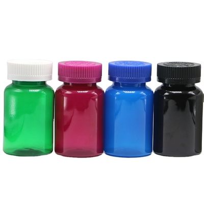 透明なサプリメントボトル 120mL 4oz PETカプセル ボトル 安全蓋付き