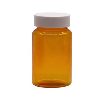 無料サンプル 150ML/CC PET プラスチック オレンジボトル 薬剤 錠剤 サプリメント ボトル