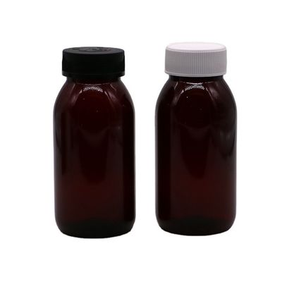 切断可能 180ML PET 丸型 消毒 咳シロップ 幼児用安全蓋付き口服用液体ボトル