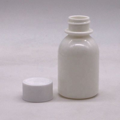 HDPEプラスチックタイプ 60mL/2oz 白色不透明 封印された抗紫外線液体医薬品容器