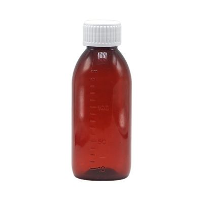 150mL/150cc/5oz PET 空っぽブラウン/アンバー/透明シロップボトル