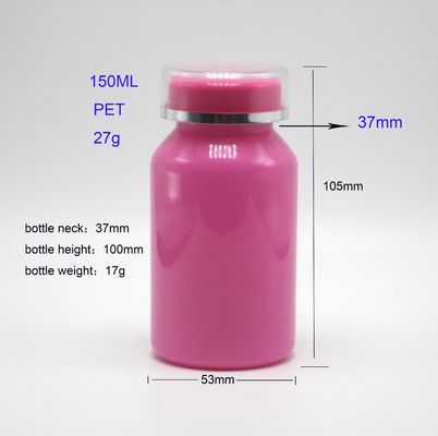 パーソナライズされたロゴ 工業用表面包装と錠剤のためのPETプラスチックボトル150ml