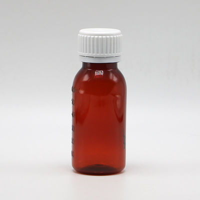 オイル潤滑貯蔵容器のためのタムパー・プルーフキャップ PET 2OZ 60ml咳シロップボトル