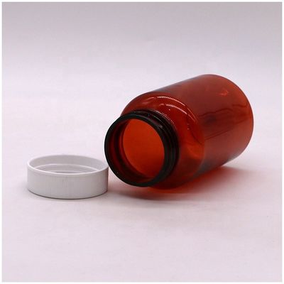 透明なシリンダー形サプリメント薬剤容器のためのスクリューキャップ200mlPETボトル