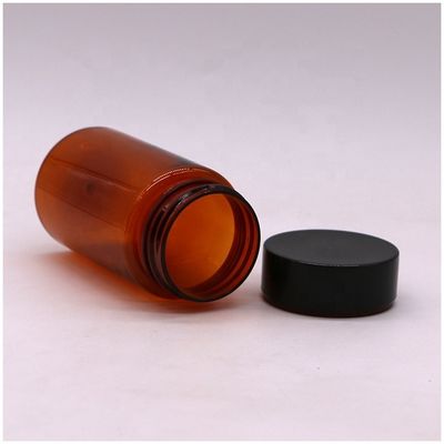 120ml PET アンバー カラー 丸い形 プラスチック オーダーメイド 錠剤 ボトル