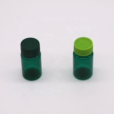 20ML/CC PET 透明プラスチック液体錠 オーダーメイドの色と丸い形状のキャップ