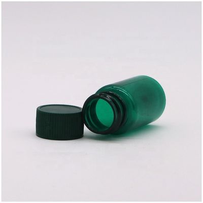 20ML/CC PET 透明プラスチック液体錠 オーダーメイドの色と丸い形状のキャップ