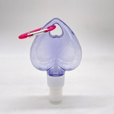 PET ハート / 葉形 プラスチックスプレーボトル 掛ける鍵鎖 ネックレス 素材 PET