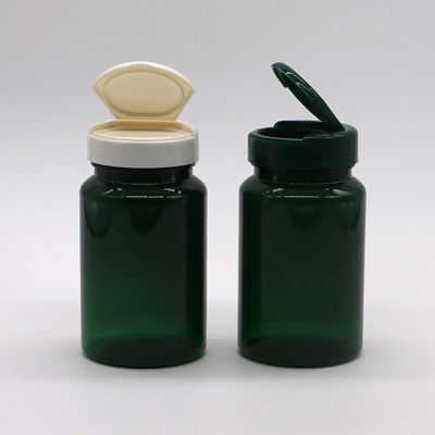PET 150ml ボトル 広口 プラスチック 空瓶 5オンス カプセル コンテナ フリップキャップ