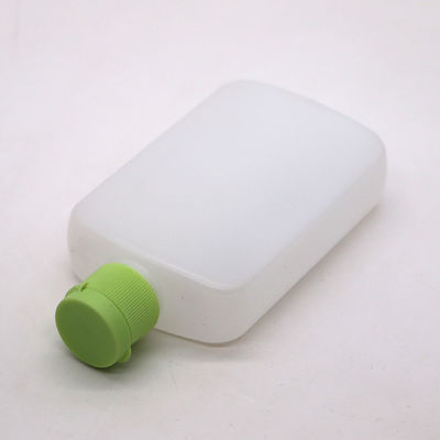 120ml HDPE フラット・スクエア コスメティックボトル カスタムカラーとスパイラル・フリップ・オーバー蓋付き