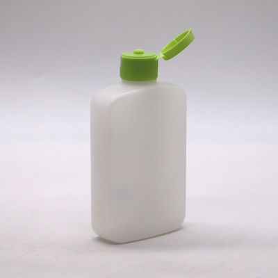 120ml HDPE フラット・スクエア コスメティックボトル カスタムカラーとスパイラル・フリップ・オーバー蓋付き