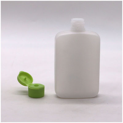 120ml HDPE フラット・スクエア コスメティックボトル カスタムカラーとスパイラル・フリップ・オーバー蓋付き