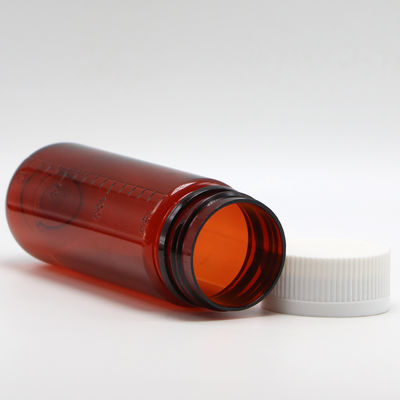 プラスチック液体補給品と子供用安全蓋のためのSCREW CAP 150mlブラウンPETボトル