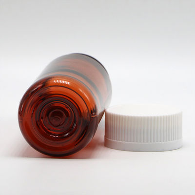 プラスチック液体補給品と子供用安全蓋のためのSCREW CAP 150mlブラウンPETボトル