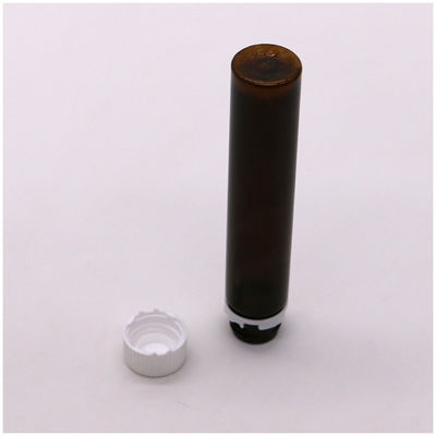 20ML/20CC スリム スムーズ アンバー プラスチック 口服液体ボトル 防腐キャップ 液体医療用