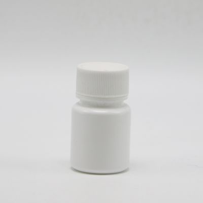 HDPE丸形 20ml ホワイトプラスチック空瓶 化学粉末サンプル液体保管