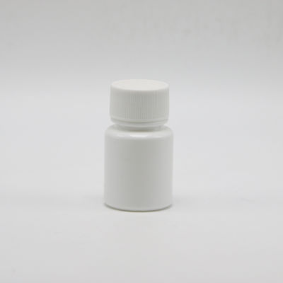 HDPE丸形 20ml ホワイトプラスチック空瓶 化学粉末サンプル液体保管