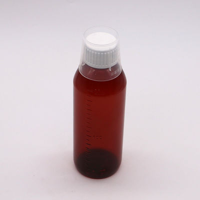 200cc オヴァルアンバー レシピ薬局の瓶 薬局保管のためのPET液体薬