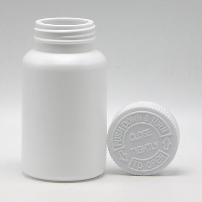 カスタマイズされたロゴ 受け入れられる 225ml HDPE 薬剤安全 リフィール CRC キャップ付き 白いプラスチックボトル
