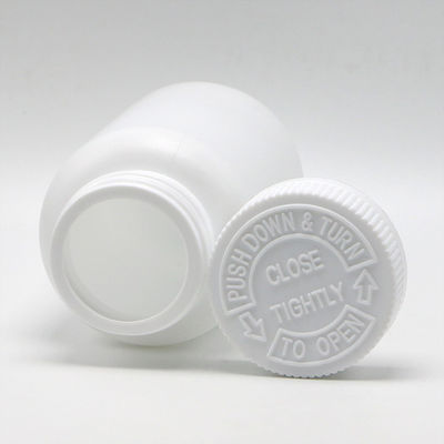 カスタマイズされたロゴ 受け入れられる 225ml HDPE 薬剤安全 リフィール CRC キャップ付き 白いプラスチックボトル