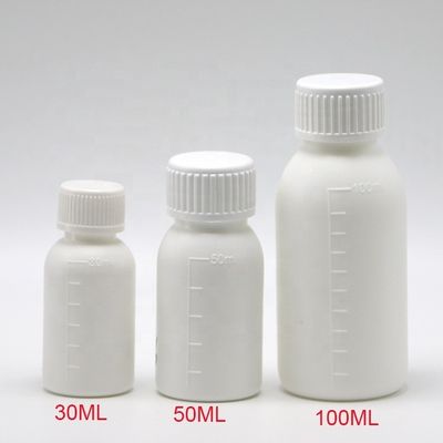 30mL / 50mL / 100mL PP ホワイト液体薬剤ボトル