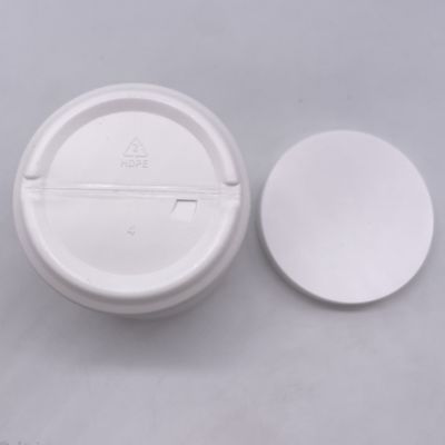 紫外線防止 350ml HDPE素材 コスメクリーム用のプラスチック容器 オーダーメイドロゴ ホワイト