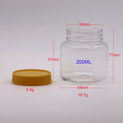 200ml ペットオクタゴン食品ボトル ナッツ・カーネル カスタマイズ可能な色 プラスチックボトル