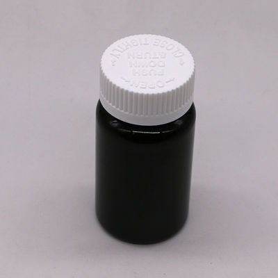 2OZ/60ml/CC スクロールキャップ付き青いプラスチックカプセルボトル PET素材 32mm ネックサイズ