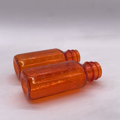 正確な用量 2OZ プラスチック製の薬瓶 子供に耐える蓋と測定尺度