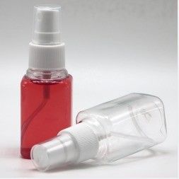 30ml容量と細かい霧スプレースクエアを持つクリアハンド消毒剤漏れ防止ボトル