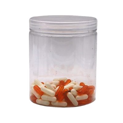 食品保管 シンプルな700mlのPET透明ボトル アルミ/プラスチックスクリューキャップ