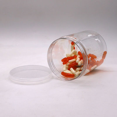 食品保管 シンプルな700mlのPET透明ボトル アルミ/プラスチックスクリューキャップ