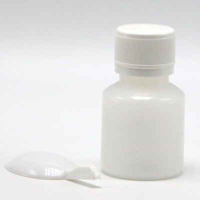 液体医療を測定するためのPE透明プラスチックボトル 30ml容量とスプーン