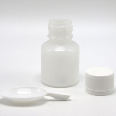 液体医療を測定するためのPE透明プラスチックボトル 30ml容量とスプーン