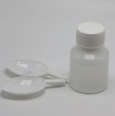液体医療を測定するためのPE透明プラスチックボトル 30ml容量とスプーン