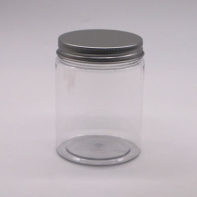 300ccのPET広口プラスチック食品貯蔵瓶 味覚いいスナック用のアルミ蓋