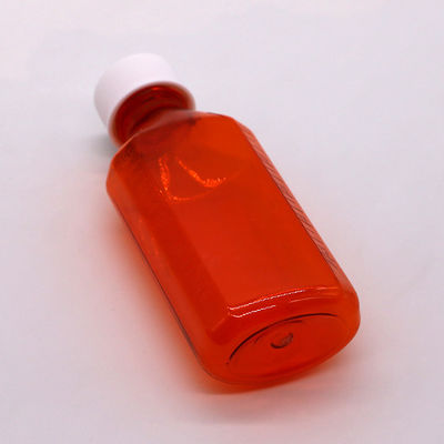 100ml PET アンバー/オレンジ メイプル 咳シロップ 口服液体ボトル CRC キャップと熱シール