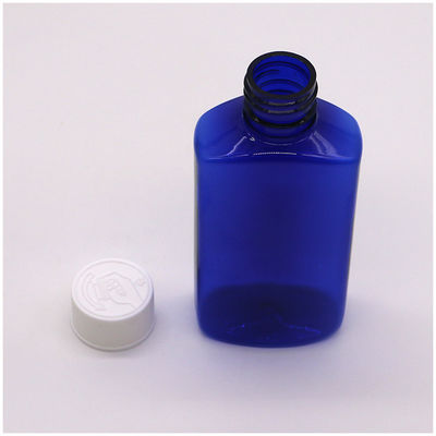 基礎材料 PET 120ML 方形 ステリル 咳シロップ 口腔液体ボトル 子どもの安全帽