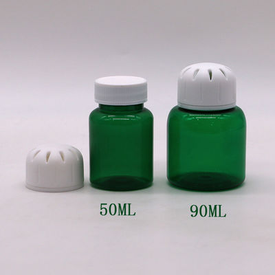 90ml/3OZ Square PET Plastic Pill Capsule Tablet for Solid Spice パッケージ 試料無料