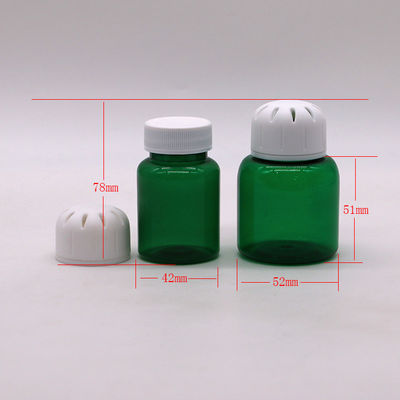 90ml/3OZ Square PET Plastic Pill Capsule Tablet for Solid Spice パッケージ 試料無料