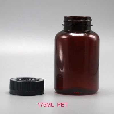 薬剤サプリメントの包装用CRC蓋付き2OZ 60ML PETアンバーブラックプラスチックボトル