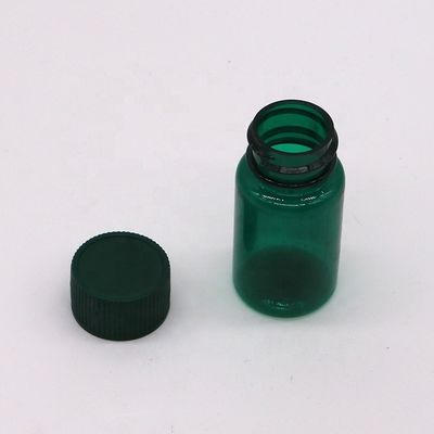 20ML/CC PET 透明プラスチック液体錠 オーダーメイドの色と丸い形状のキャップ