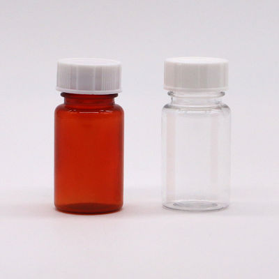 コラー素材 PET 15ml 固体錠剤カプセル保管のための丸型プラスチックボトル