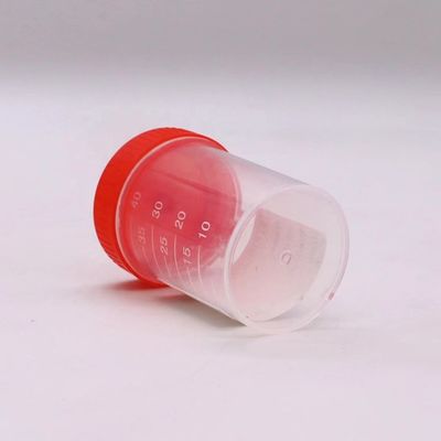 50ml/60ml PP 実験用品のサンプルボトルのためのプラスチック便器収集カップ