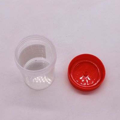50ml/60ml PP 実験用品のサンプルボトルのためのプラスチック便器収集カップ